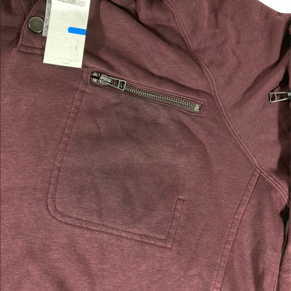 William Rast Mens Burgundy Hoody Pull Over… - Picture 5 of 11